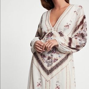 Embroidered Deep V Maxi Dress NTW